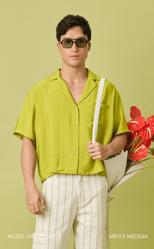 POLLY TOP - CHARTREUSE