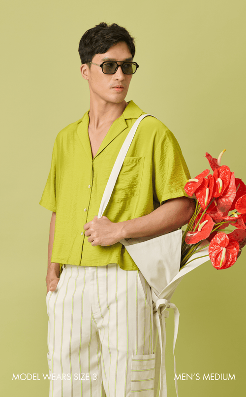 POLLY TOP - CHARTREUSE