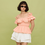 POPPY TOP - PEACH