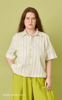 RAJA SHIRT - NEON STRIPES Shop.TayoStudio