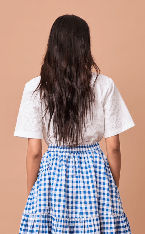RAJA SHIRT - WHITE LACE Shop.TayoStudio
