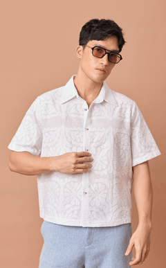 RAJA SHIRT - WHITE LACE Shop.TayoStudio