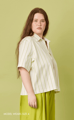RAJA SHIRT - NEON STRIPES Shop.TayoStudio