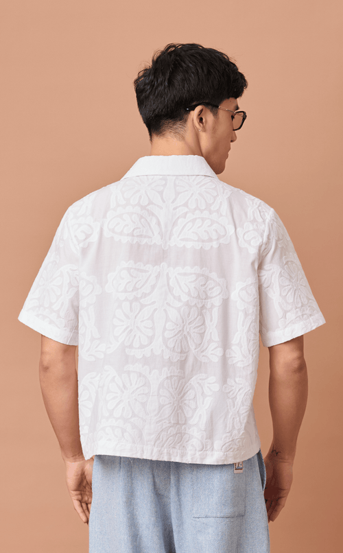 RAJA SHIRT - WHITE LACE Shop.TayoStudio