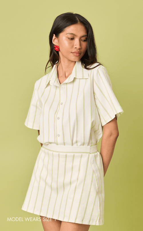 RAJA SHIRT - NEON STRIPES Shop.TayoStudio