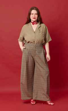 RANDY PANTS - HOUNDSTOOTH PLAID Shop.TayoStudio