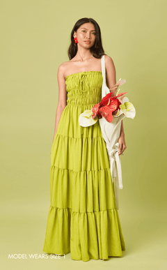 SIENNA MAXI DRESS - CHARTREUSE (PRE-ORDER)