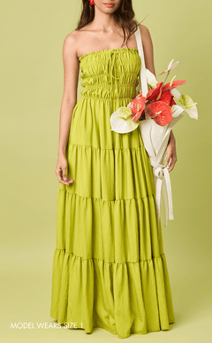 SIENNA MAXI DRESS - CHARTREUSE (PRE-ORDER)