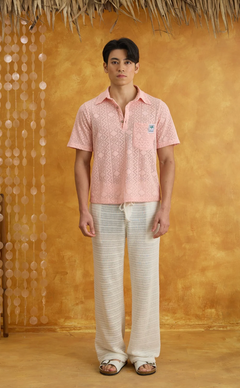 GILIW SHIRT - PEACH LACE (PRE-ORDER) Shop.TayoStudio