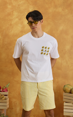 MANU SHORTS - YELLOW GINGHAM