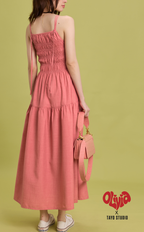 OLIVIA DRESS - SALMON