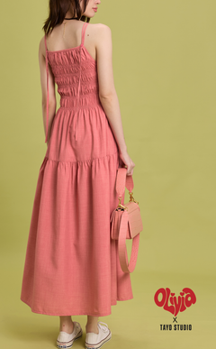 OLIVIA DRESS - SALMON