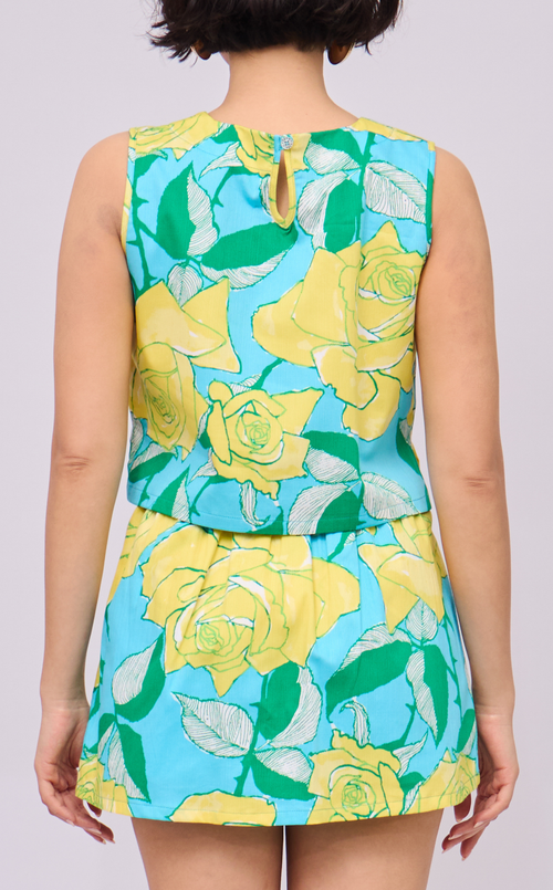 MARTY TOP - RETRO FLORALS