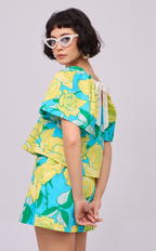 VANIA TOP - RETRO FLORALS