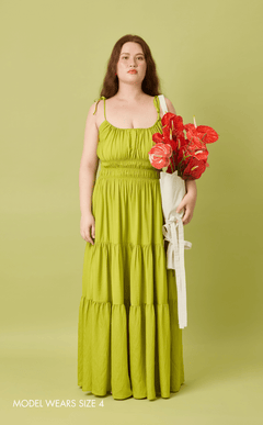 PAMELA MAXI DRESS - CHARTREUSE