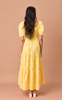 MUTYA DRESS - YELLOW EYELET