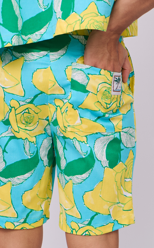 MANU SHORTS - RETRO FLORALS