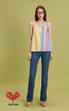 BEATRICE TOP - BUTTER COMBI