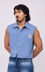 NANO SHIRT - BLUE GINGHAM 2