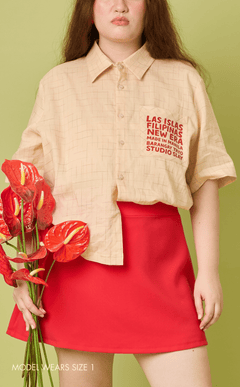 PINO TOP - MULTICOLOR GRID