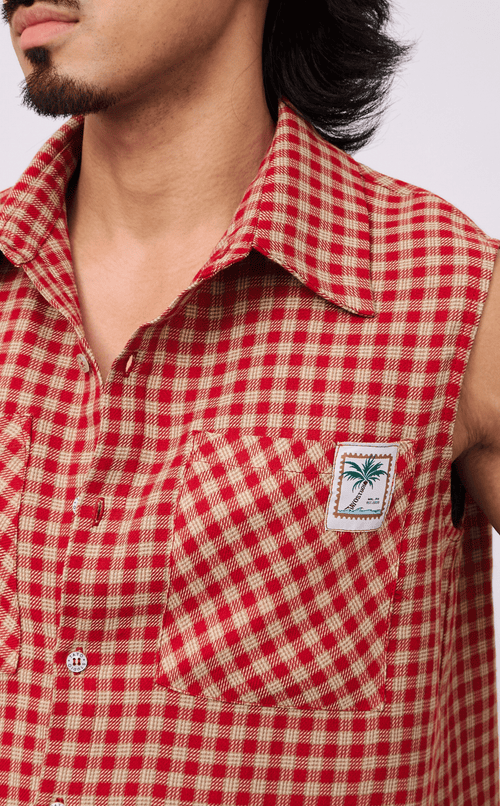 NANO SHIRT - RED PLAID