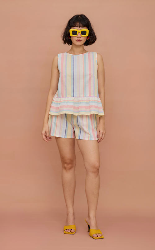 ROSANNA SET - PASTEL MULTICOLOR STRIPES