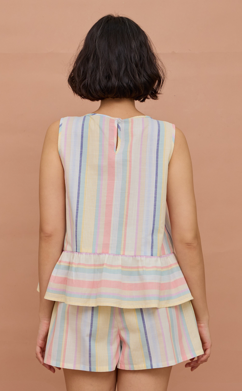 ROSANNA SET - PASTEL MULTICOLOR STRIPES
