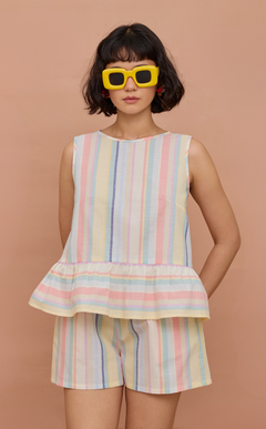 ROSANNA SET - PASTEL MULTICOLOR STRIPES
