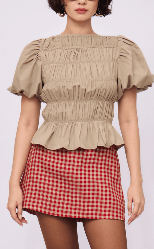 KAROL SKORT - RED PLAID