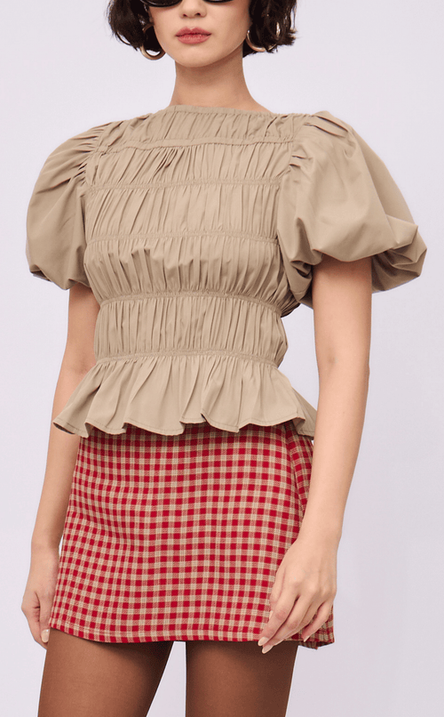 KAROL SKORT - RED PLAID