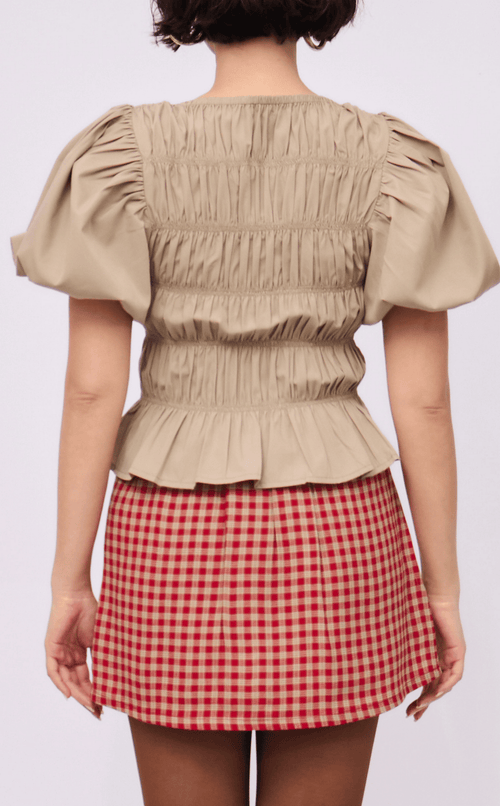 KAROL SKORT - RED PLAID