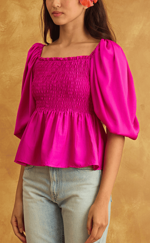 MARIKIT TOP - MAGENTA