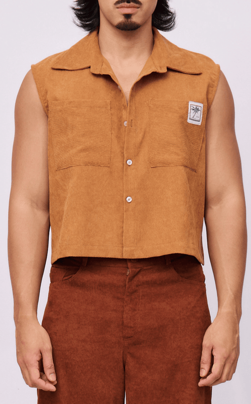 NANO SHIRT - CARAMEL CURDOROY