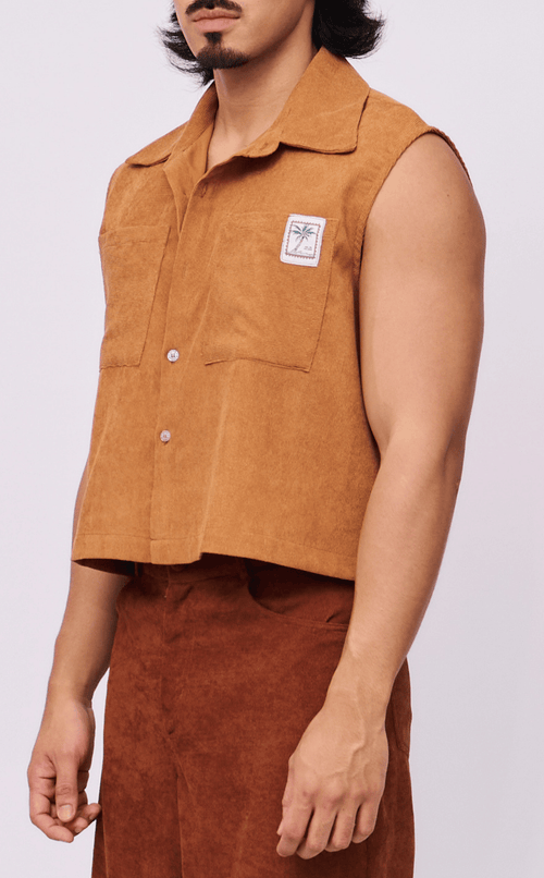NANO SHIRT - CARAMEL CURDOROY