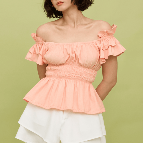 POPPY TOP - PEACH