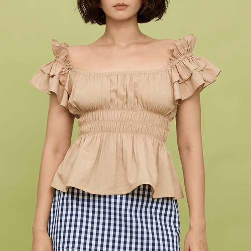 POPPY TOP - OATMEAL