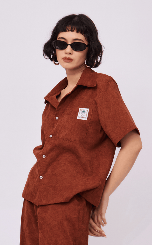PINO TOP - CHOCOLATE CURDOROY