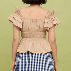 POPPY TOP - OATMEAL