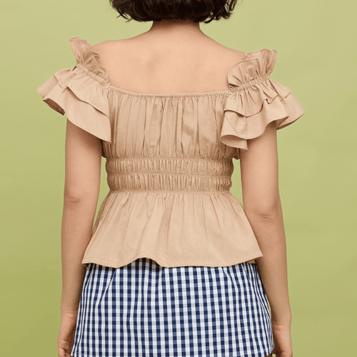 POPPY TOP - OATMEAL