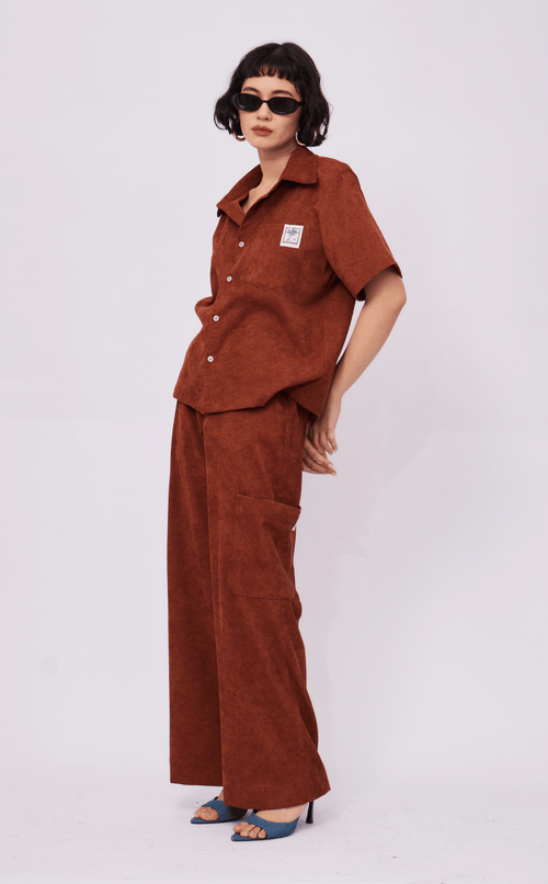 ALON PANTS -  CHOCOLATE CURDOROY