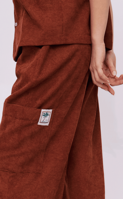 ALON PANTS -  CHOCOLATE CURDOROY