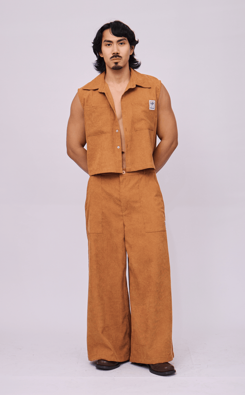 DUA PANTS - CARAMEL CURDOROY