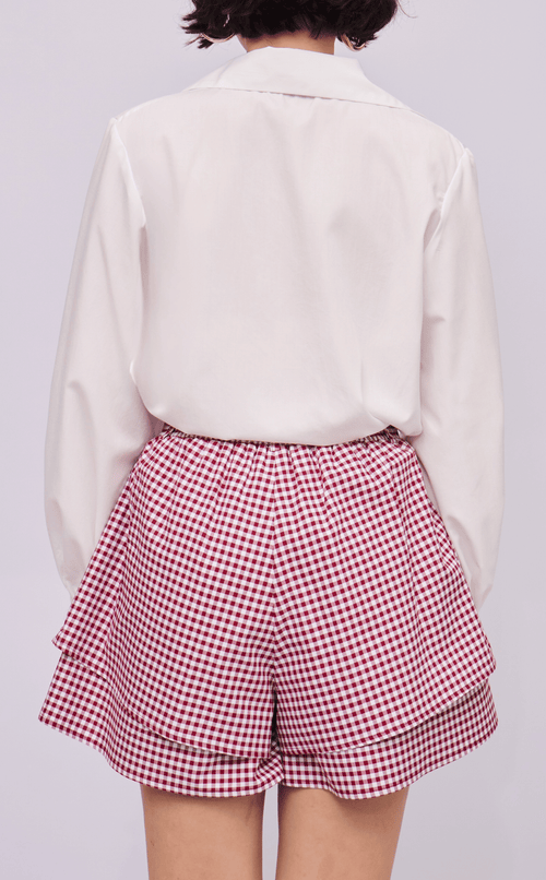 ELISSE TOP - WHITE POPLIN