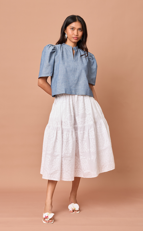 CARIÑOSA SKIRT - WHITE LACE