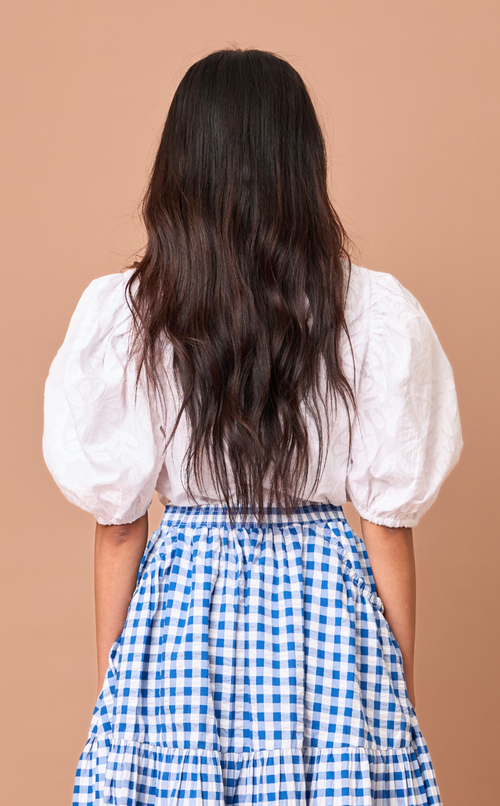 MELCHORA TOP - WHITE LACE