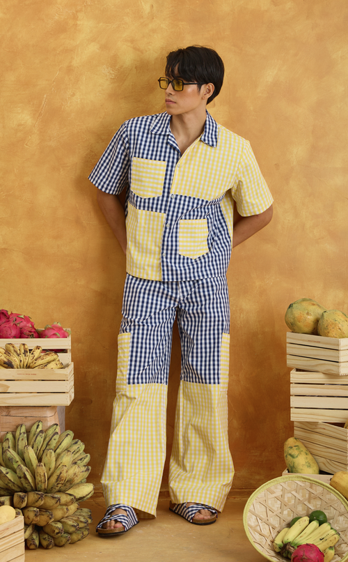 TONIO SHIRT - YELLOW GINGHAM Shop.TayoStudio