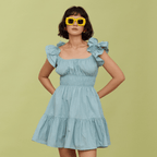 POPPY MINI DRESS - TIFFANY