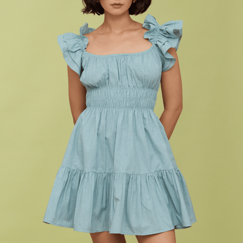POPPY MINI DRESS - TIFFANY