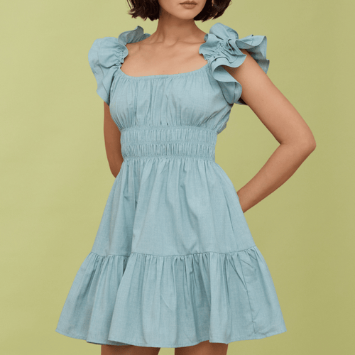 POPPY MINI DRESS - TIFFANY