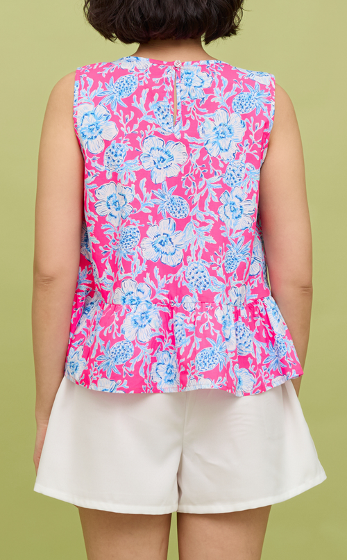 ROSANNA SET - NEON PINK-BLUE FLORAL